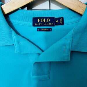 Polo-Ralph Lauren, Teal Custom Fit XL, SS Shirt